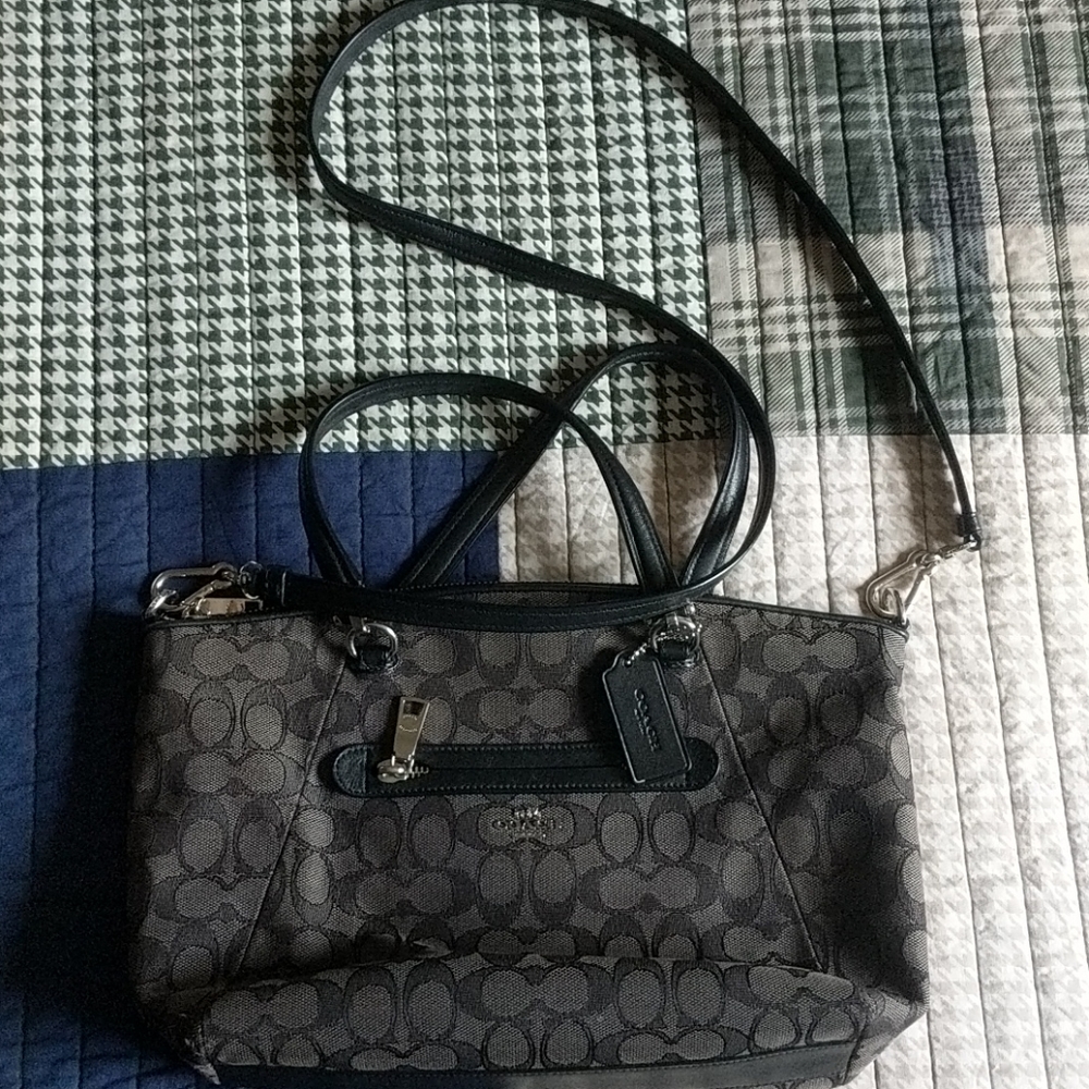 Black coach purse